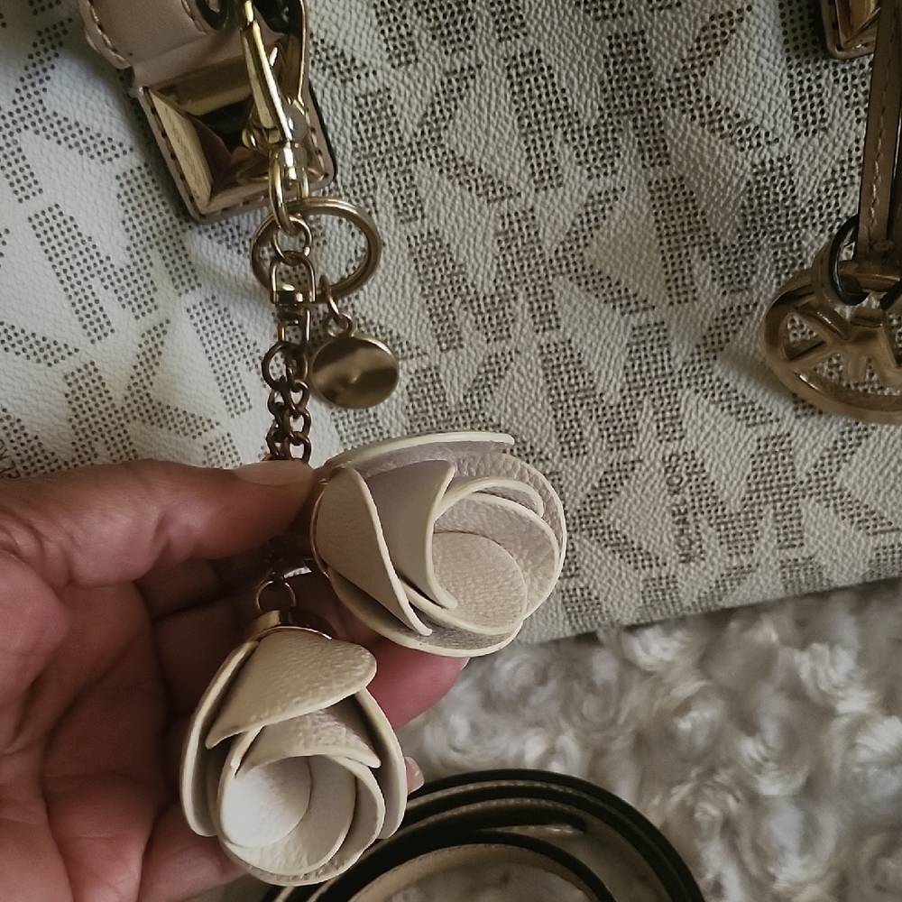 Michael Kors Beige and Brown Satchel - Picture 4 of 12